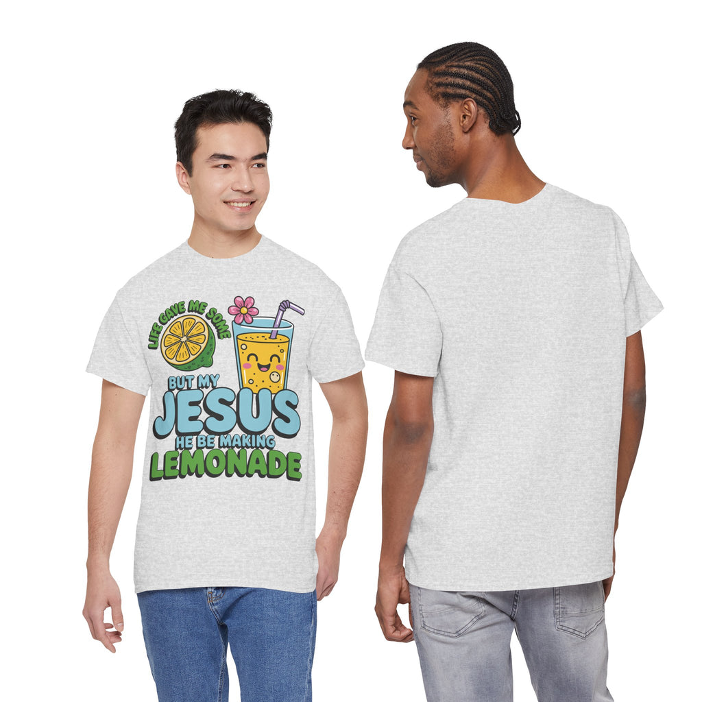 Christian Lemonade T‑Shirt — "Life Gave Me Some Lemons, My Jesus Makes Lemonade"Unisex Cotton Tee