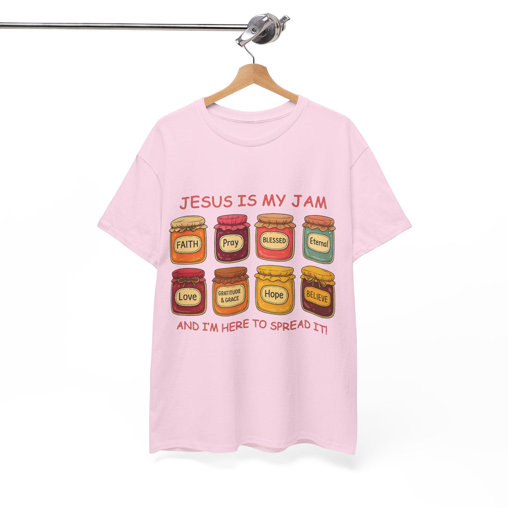 Jesus Is My Jam T-Shirt — Christian Faith Jam Jar Unisex Cotton Tee