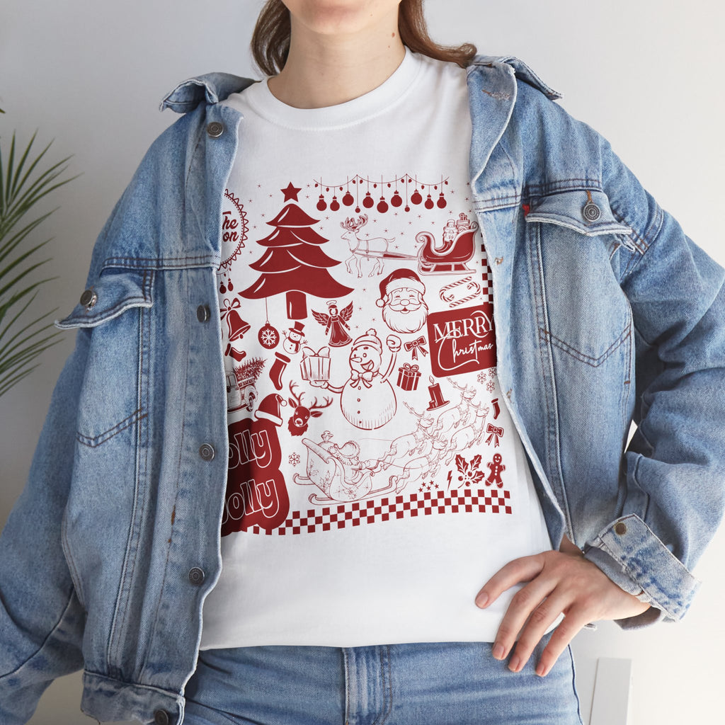 Christmas Festive Unisex Cotton T-shirt
