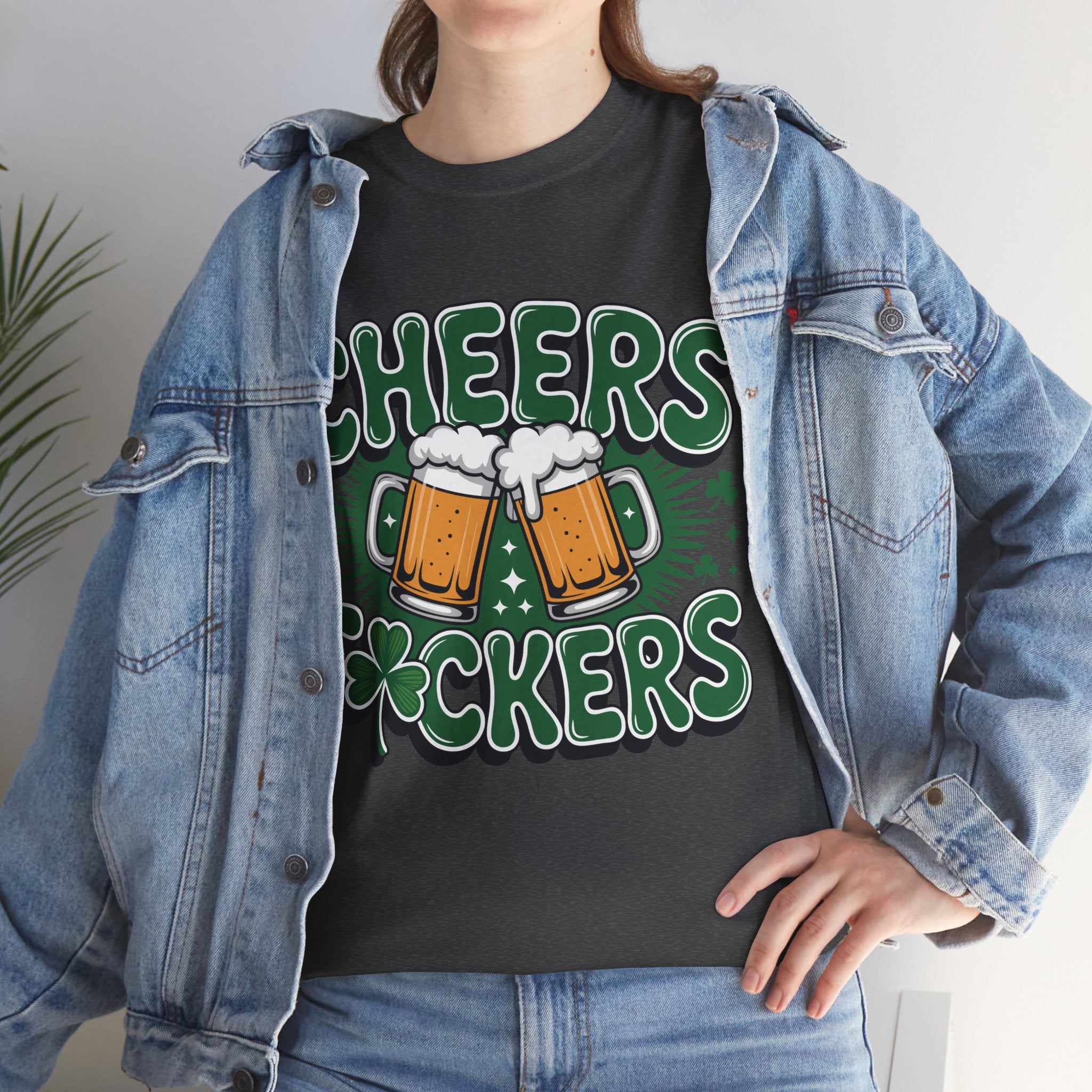 Cheers Fockers Beer Clinking Mugs Unisex Cotton T-Shirt