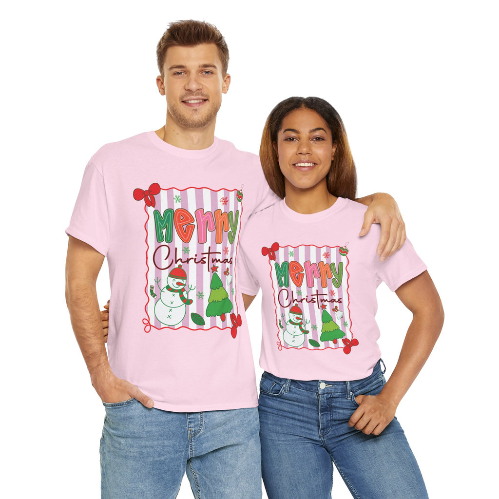 Christmas Snowman Unisex Cotton Tee