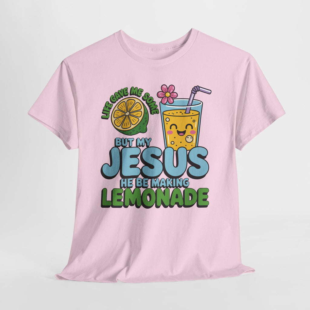 Christian Lemonade T‑Shirt — "Life Gave Me Some Lemons, My Jesus Makes Lemonade"Unisex Cotton Tee