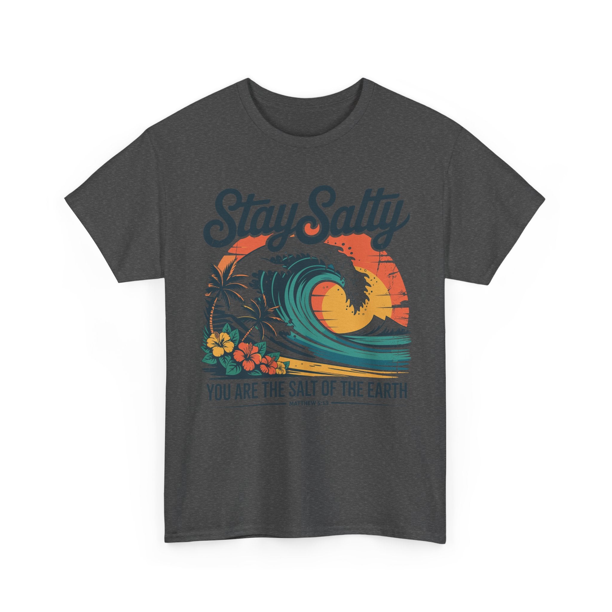Stay Salty Beach Tee — "You are the salt of the earth (Matthew 5:13)"Unisex Cotton Tee