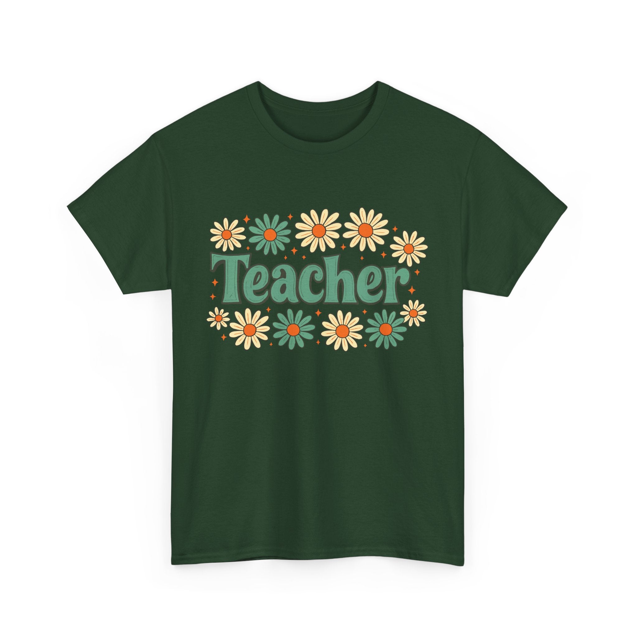 Floral Teacher Tee - Perfect Gift for Educators