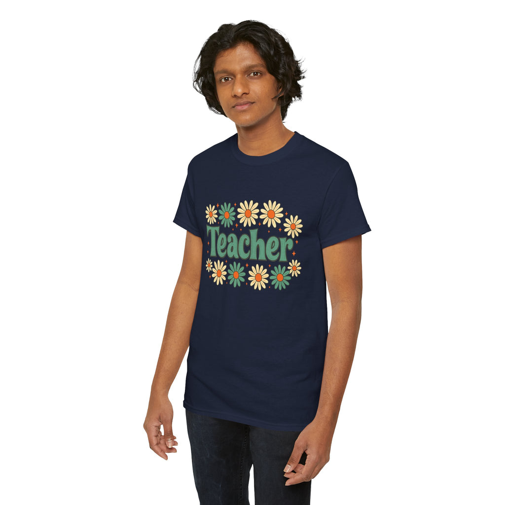 Floral Teacher Tee - Perfect Gift for Educators