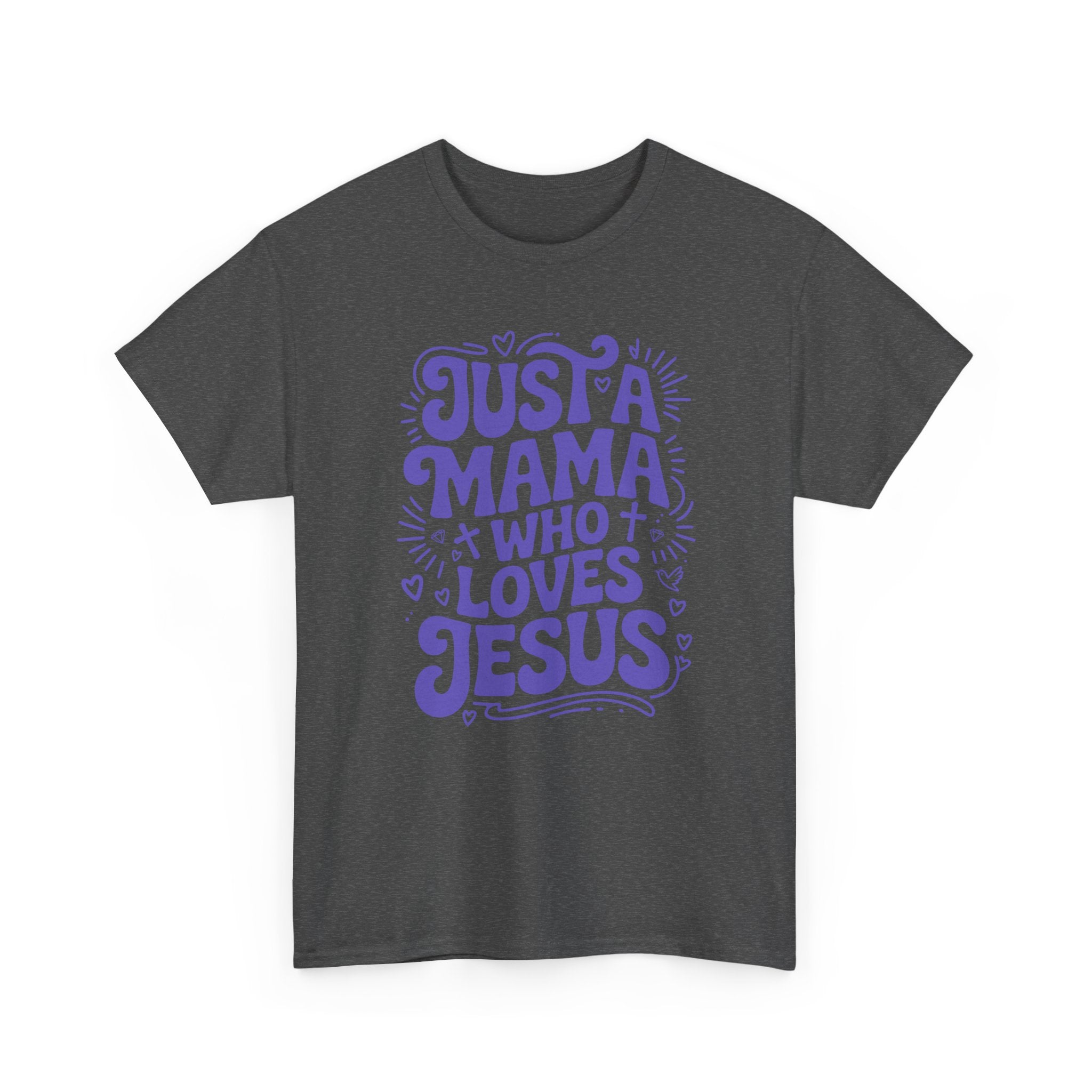 Mama Who Loves Jesus T-Shirt — Bright Green Bubbly Faith Unisex Cotton Tee