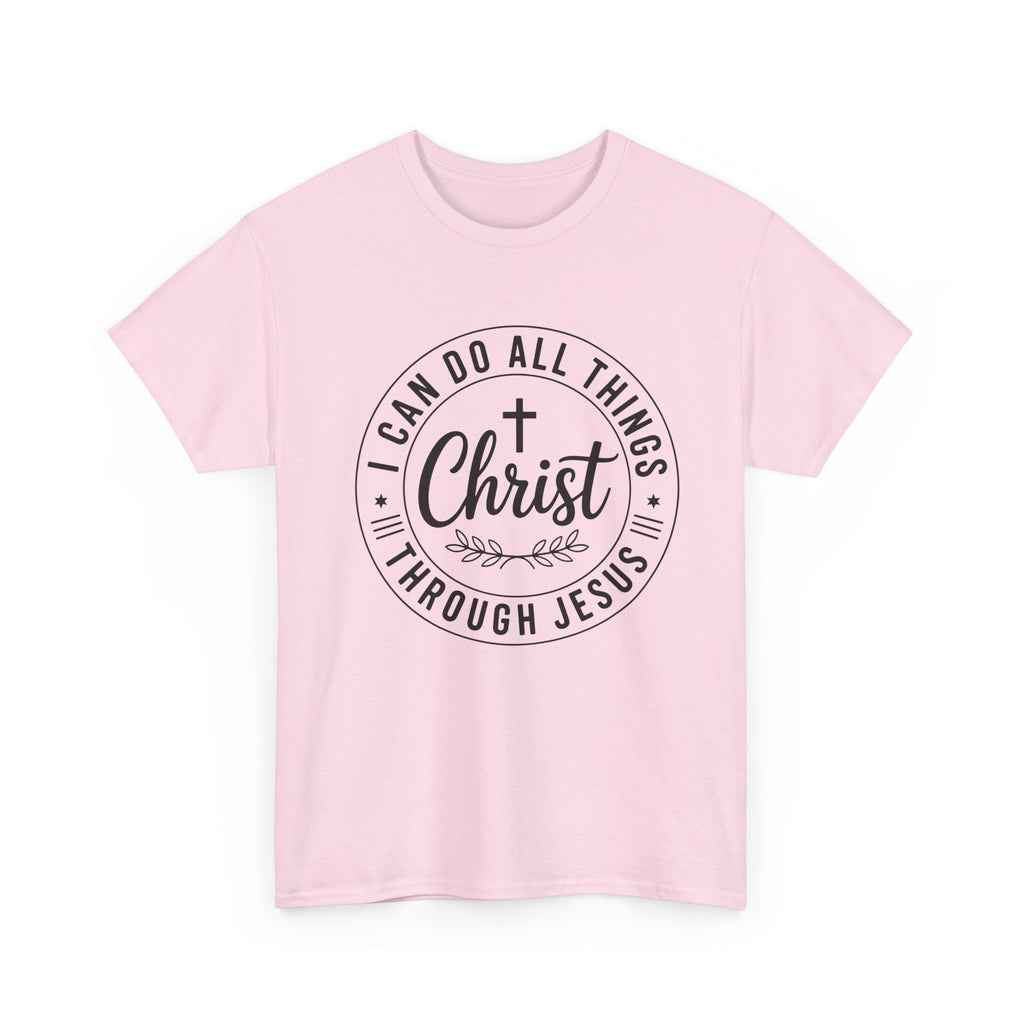 I can do All Things Through Christ Unisex Heavy Cotton Tee