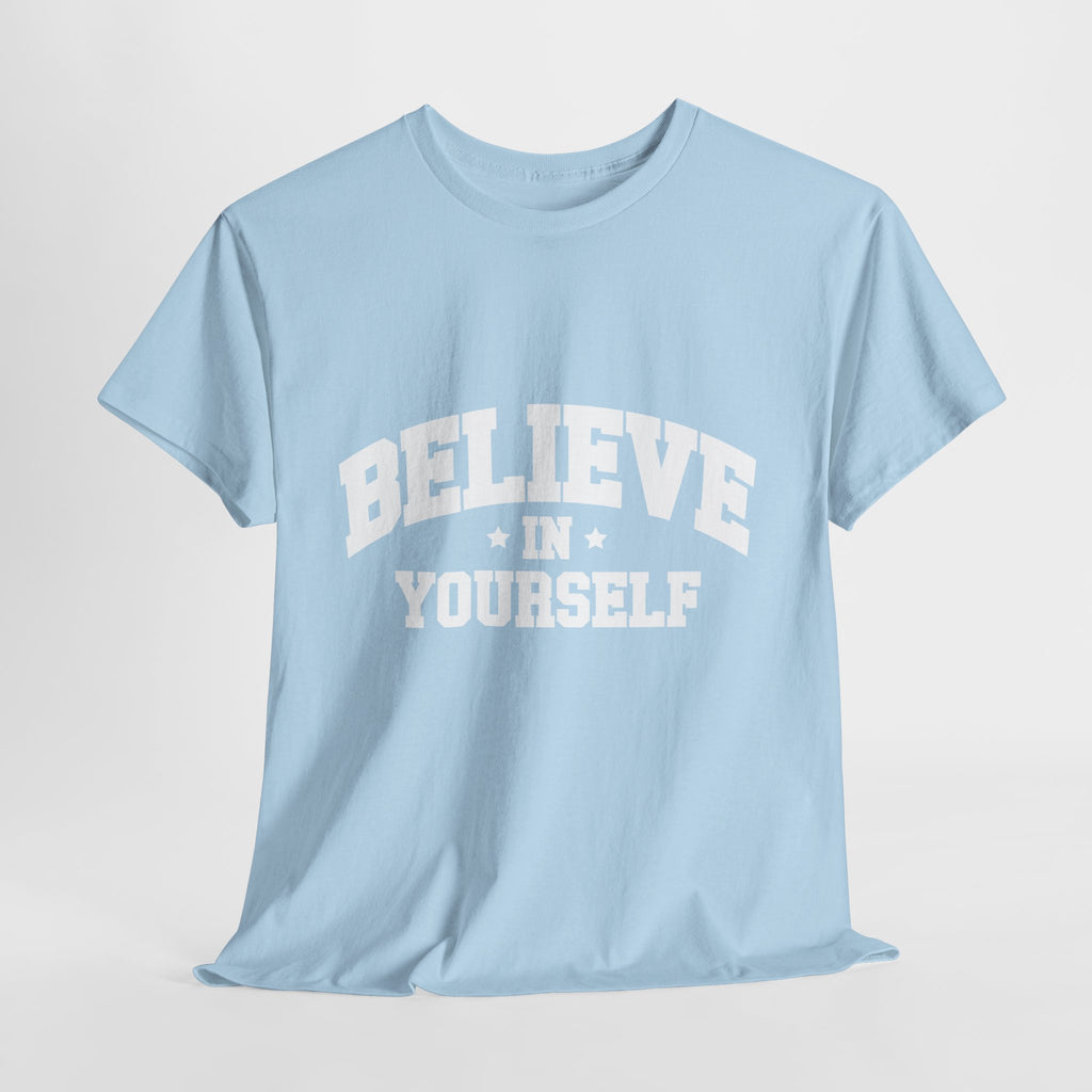 Believe in Yourself Varsity Unisex Cotton Tee