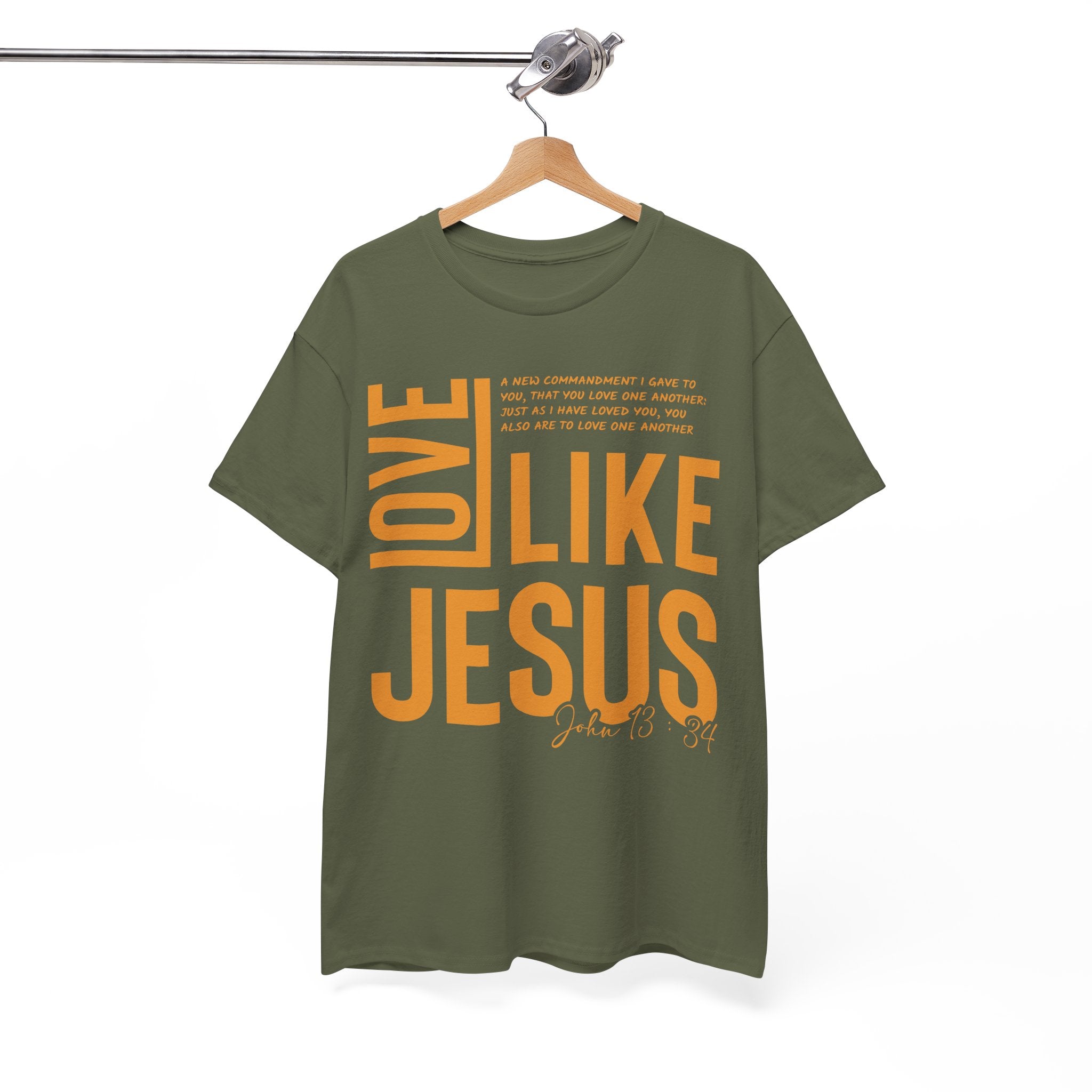 Love Like Jesus T-Shirt — John 13:34 Christian Unisex Cotton Tee