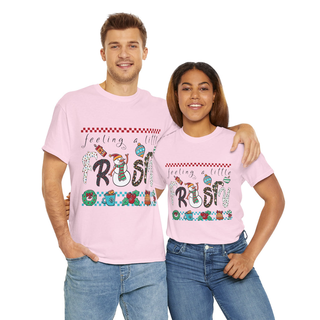 Christmas Frosty Unisex Cotton Tee