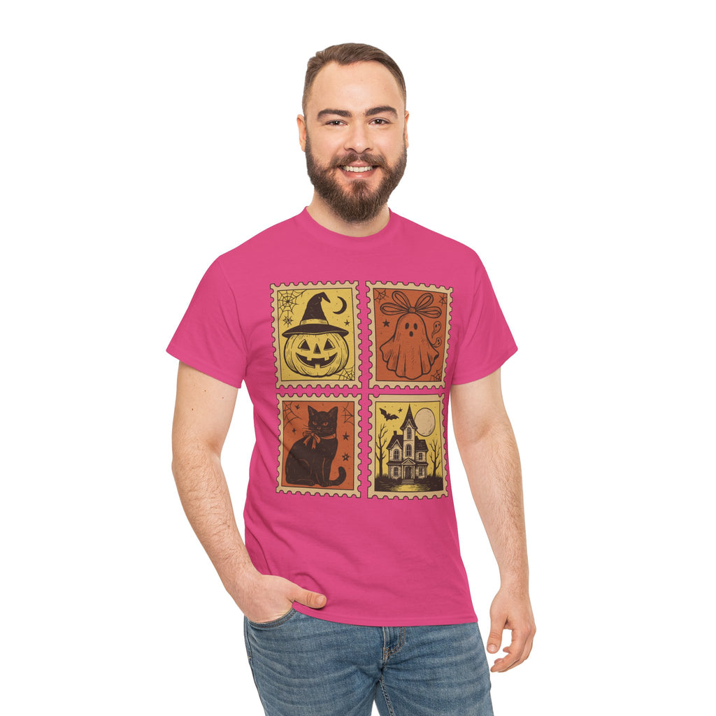 Halloween Stamp Collection Unisex Cotton Tee