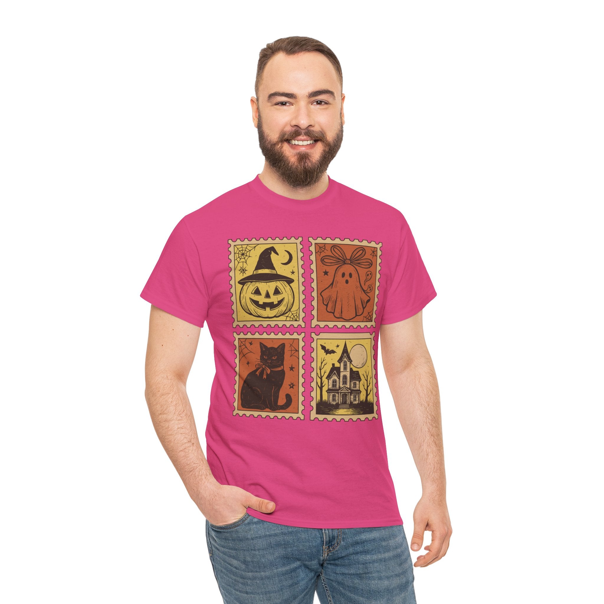 Halloween Stamp Collection Unisex Cotton Tee