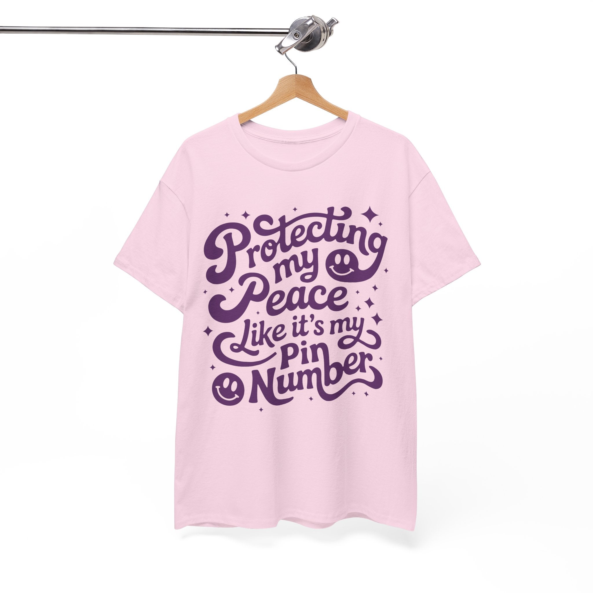 Protecting My Peace Like It’s My PIN Number Tee — Retro Motivational Graphic Unisex Cotton T-Shirt