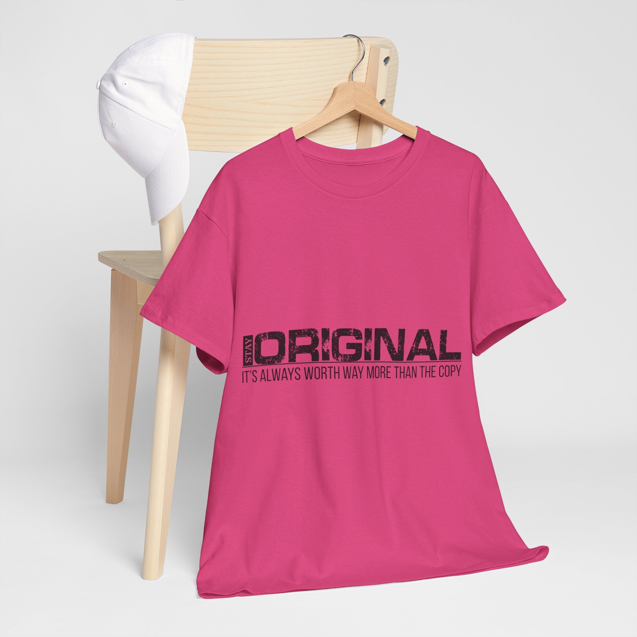 STAY SILENT Minimalist Tee — Vertical Text Black Unisex Cotton Tee