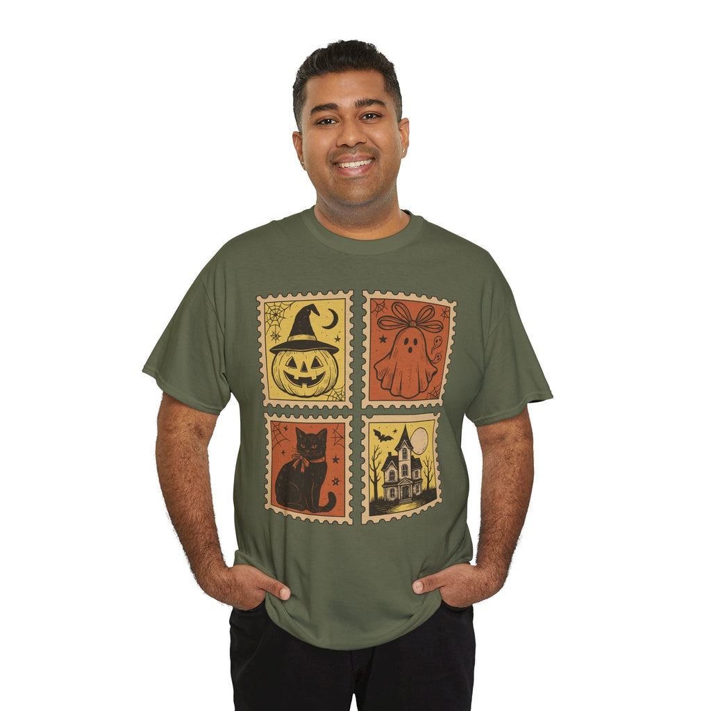 Halloween Stamp Collection Unisex Cotton Tee