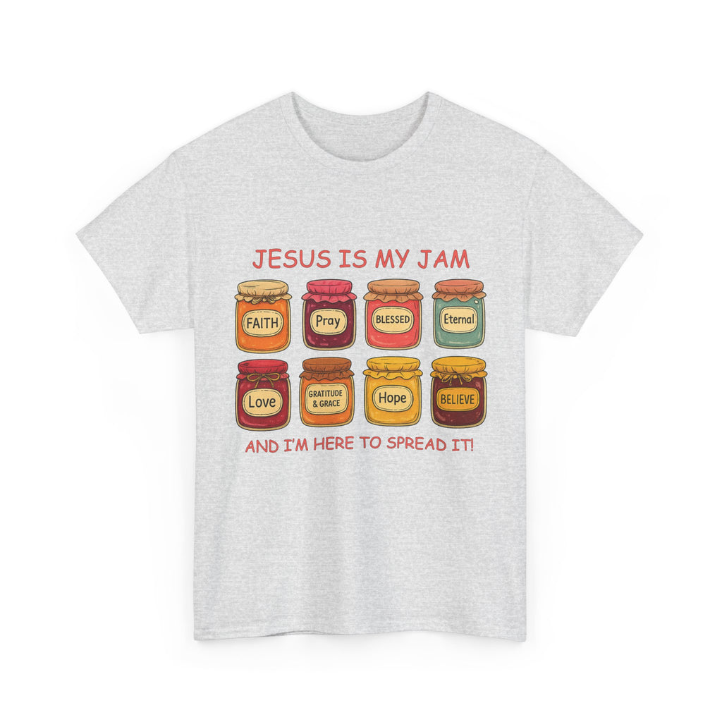 Jesus Is My Jam T-Shirt — Christian Faith Jam Jar Unisex Cotton Tee
