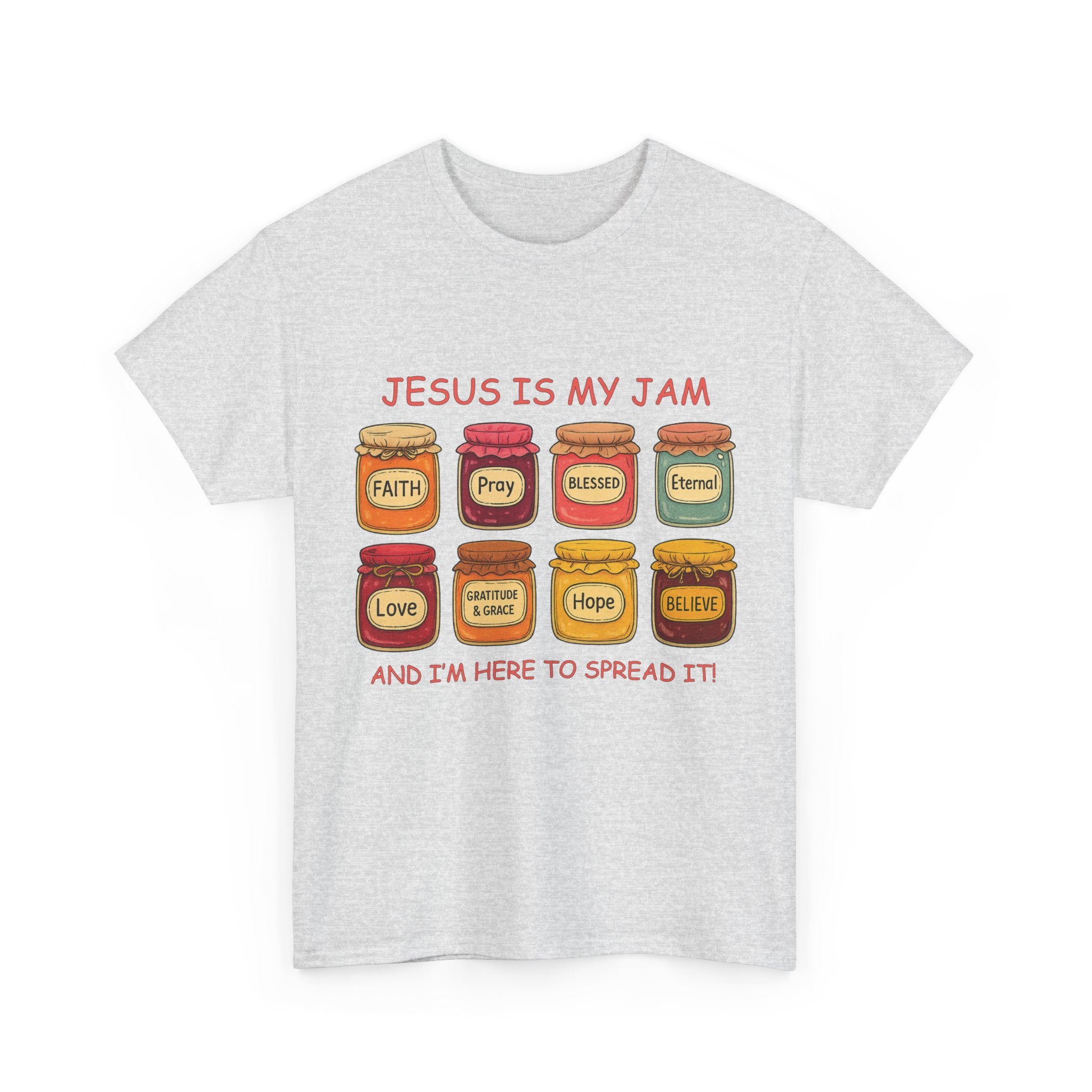 Jesus Is My Jam T-Shirt — Christian Faith Jam Jar Unisex Cotton Tee