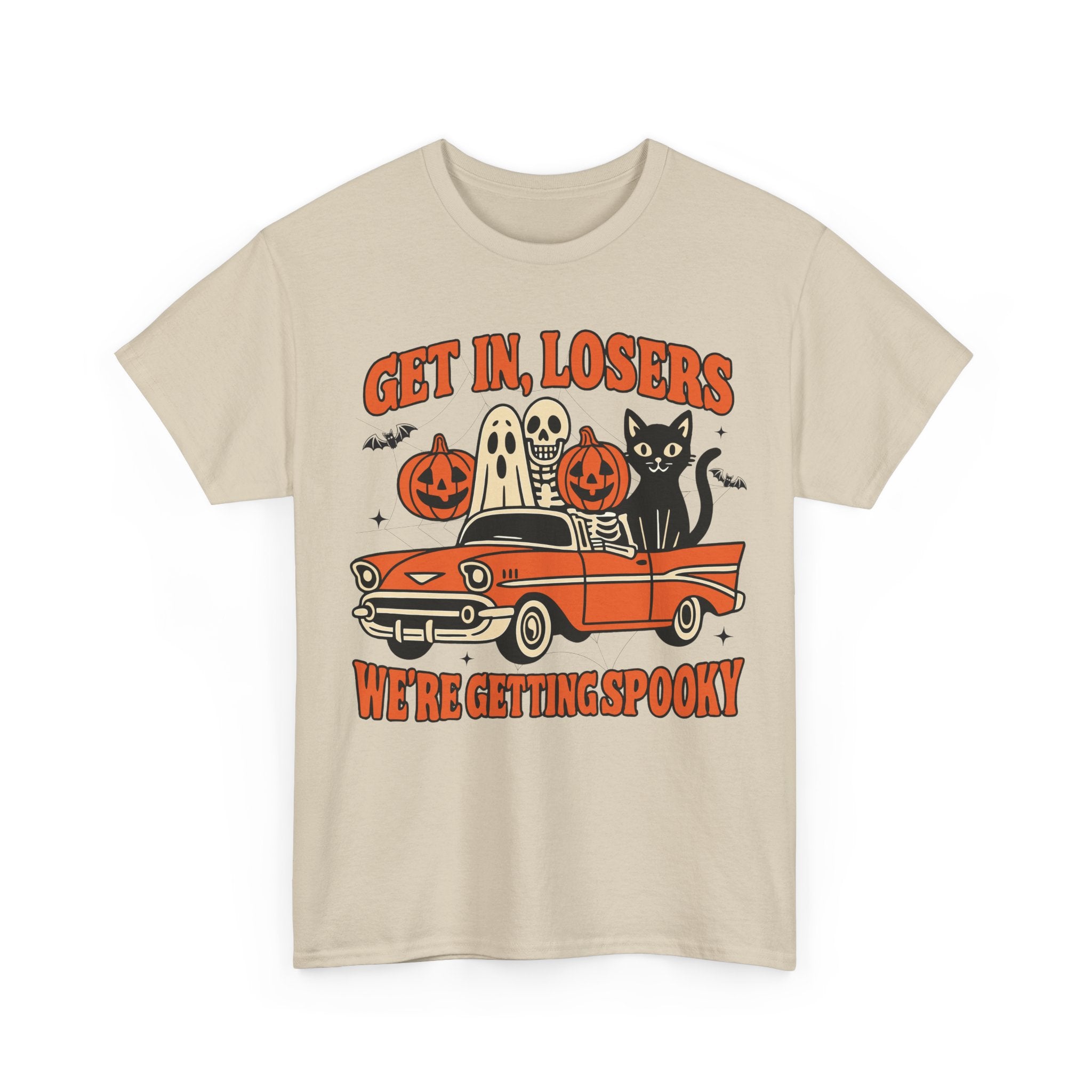 Halloween Skeleton Pumpkin Black Cat Unisex Cotton Tee