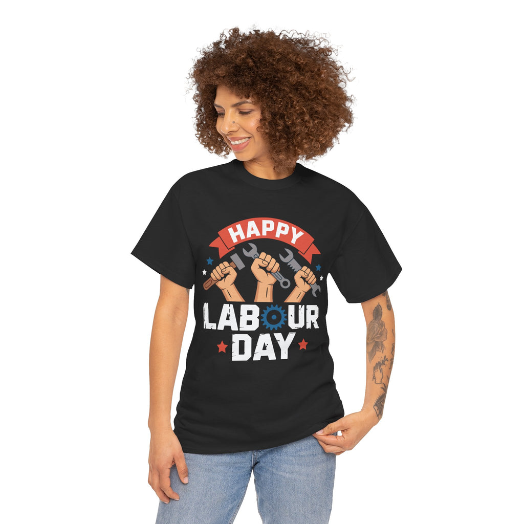 Happy US Labour Day Unisex Heavy Cotton T-Shirt