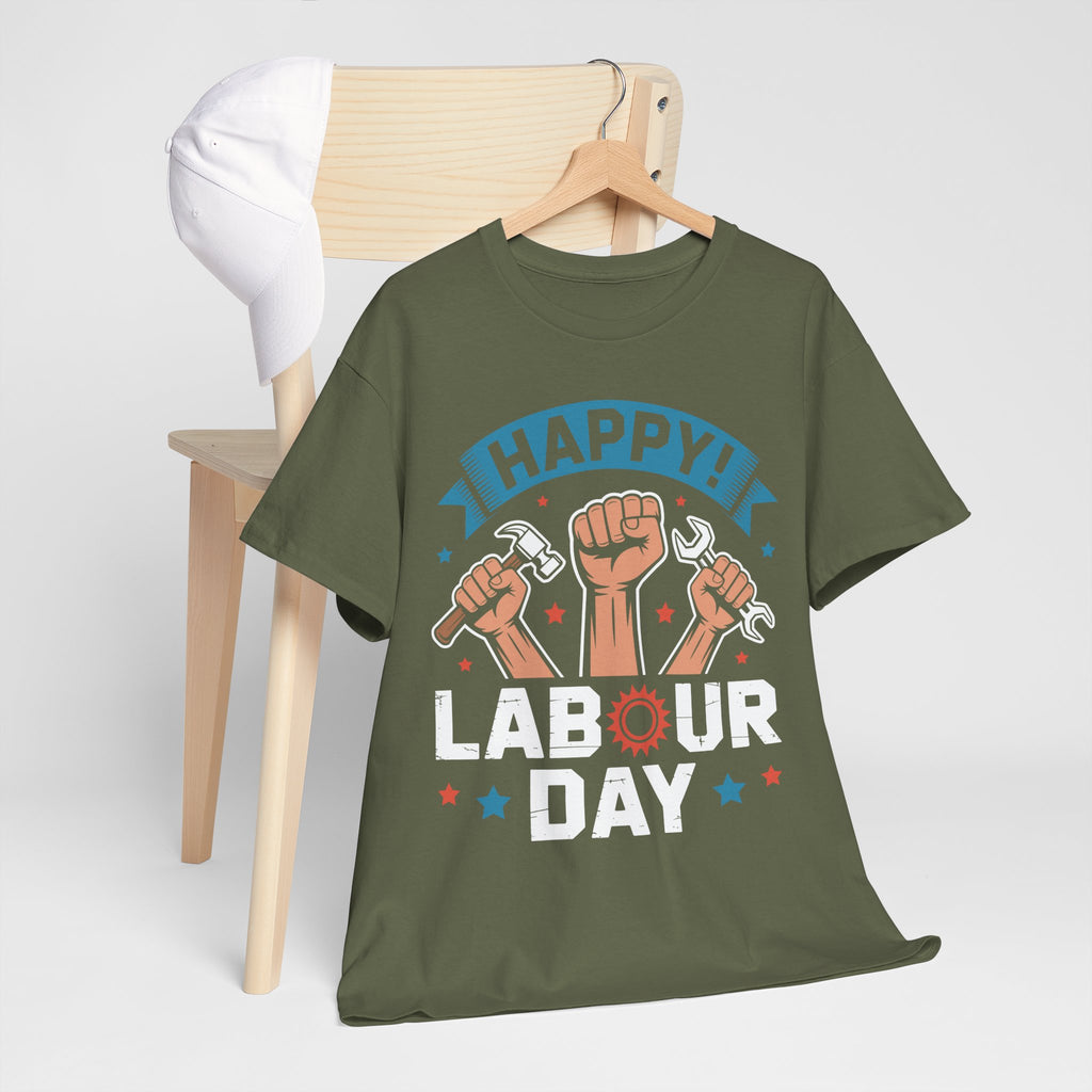 Happy US Labour Day Unisex Heavy Cotton T-Shirt