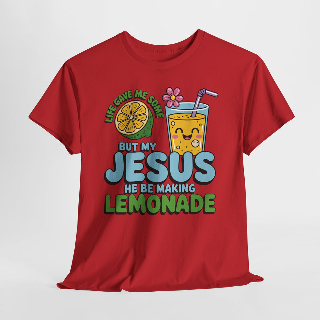 Christian Lemonade T‑Shirt — "Life Gave Me Some Lemons, My Jesus Makes Lemonade"Unisex Cotton Tee