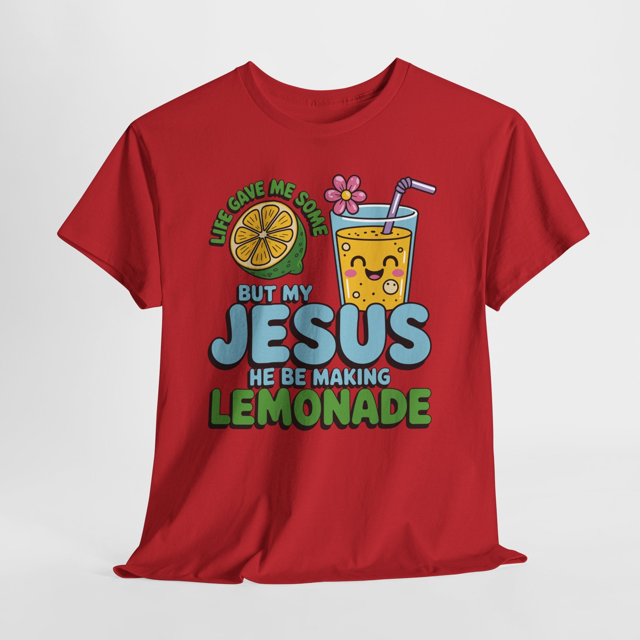 Christian Lemonade T‑Shirt — "Life Gave Me Some Lemons, My Jesus Makes Lemonade"Unisex Cotton Tee