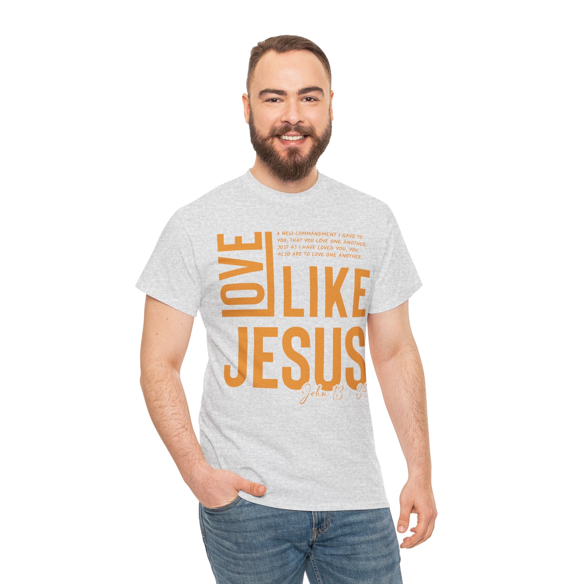Love Like Jesus T-Shirt — John 13:34 Christian Unisex Cotton Tee