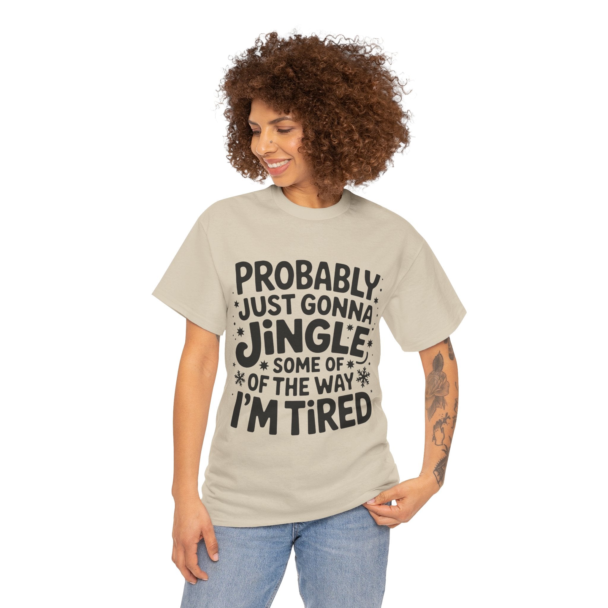Black & White Minimalist Script Yes, I'm Always Cold Unisex Cotton Tee