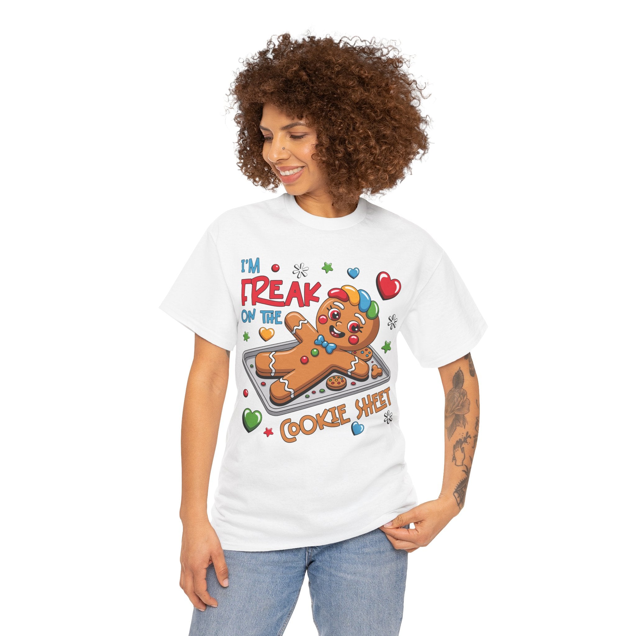 Gingerbread ‘I’m Freak on the Cookie Sheet’ Unisex Cotton Tee