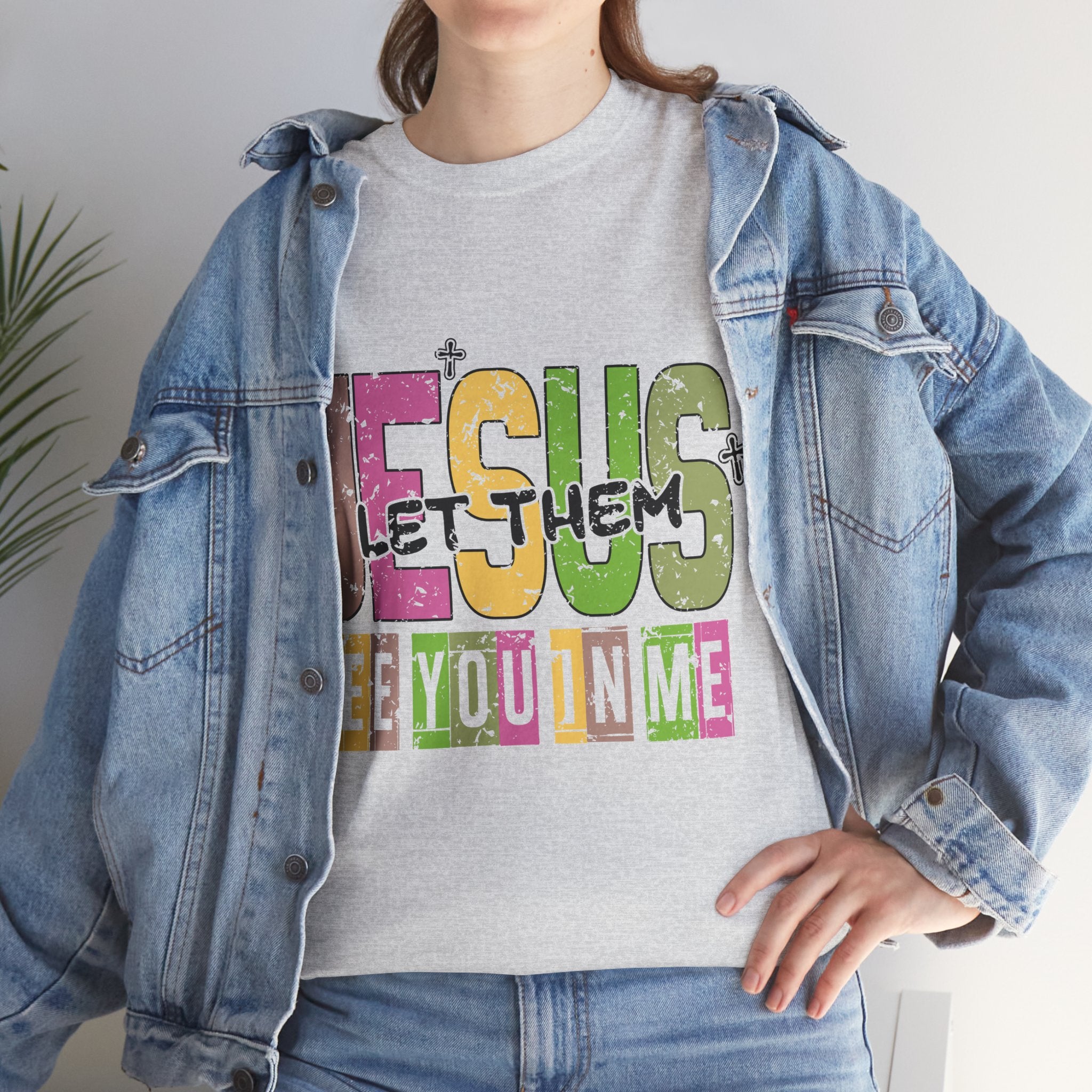 Jesus ‘See You In Me’ Distressed Pastel Unisex Cotton T-Shirt