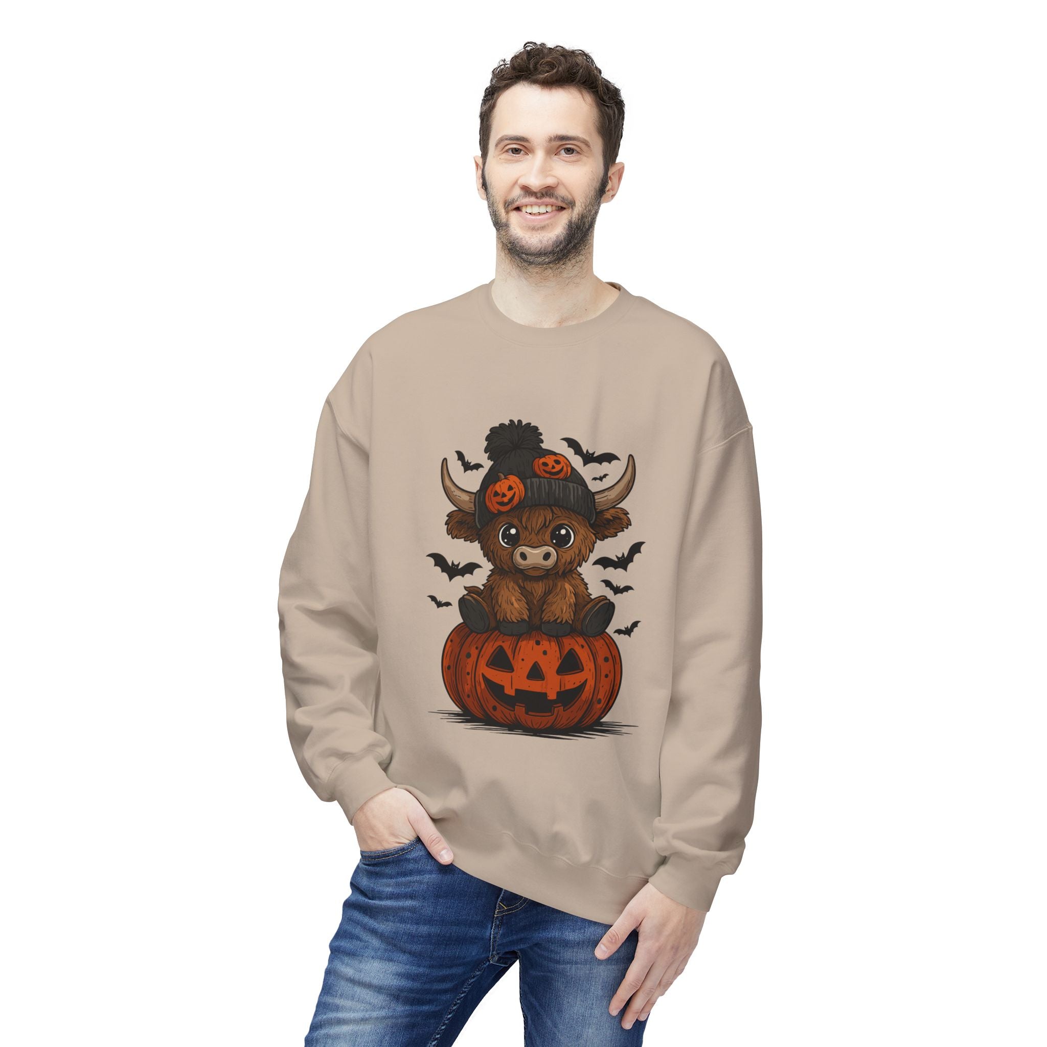 Halloween Bear Unisex Fleece Sweatshirt