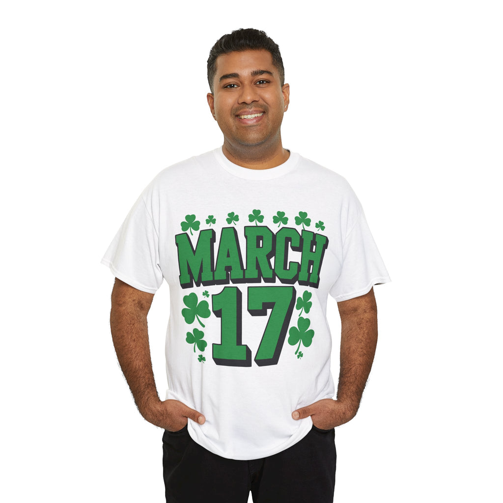 St. Patrick’s Day March 17 Shamrock Unisex Cotton T‑Shirt