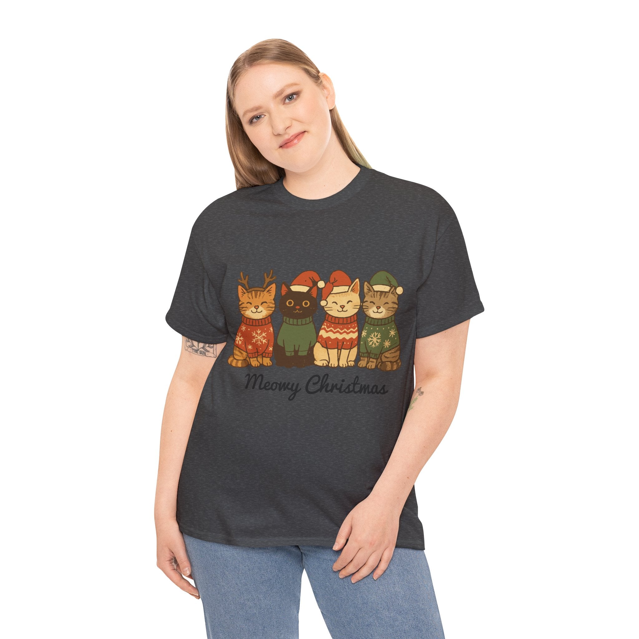 Christmas Cats Unisex Cotton Tee