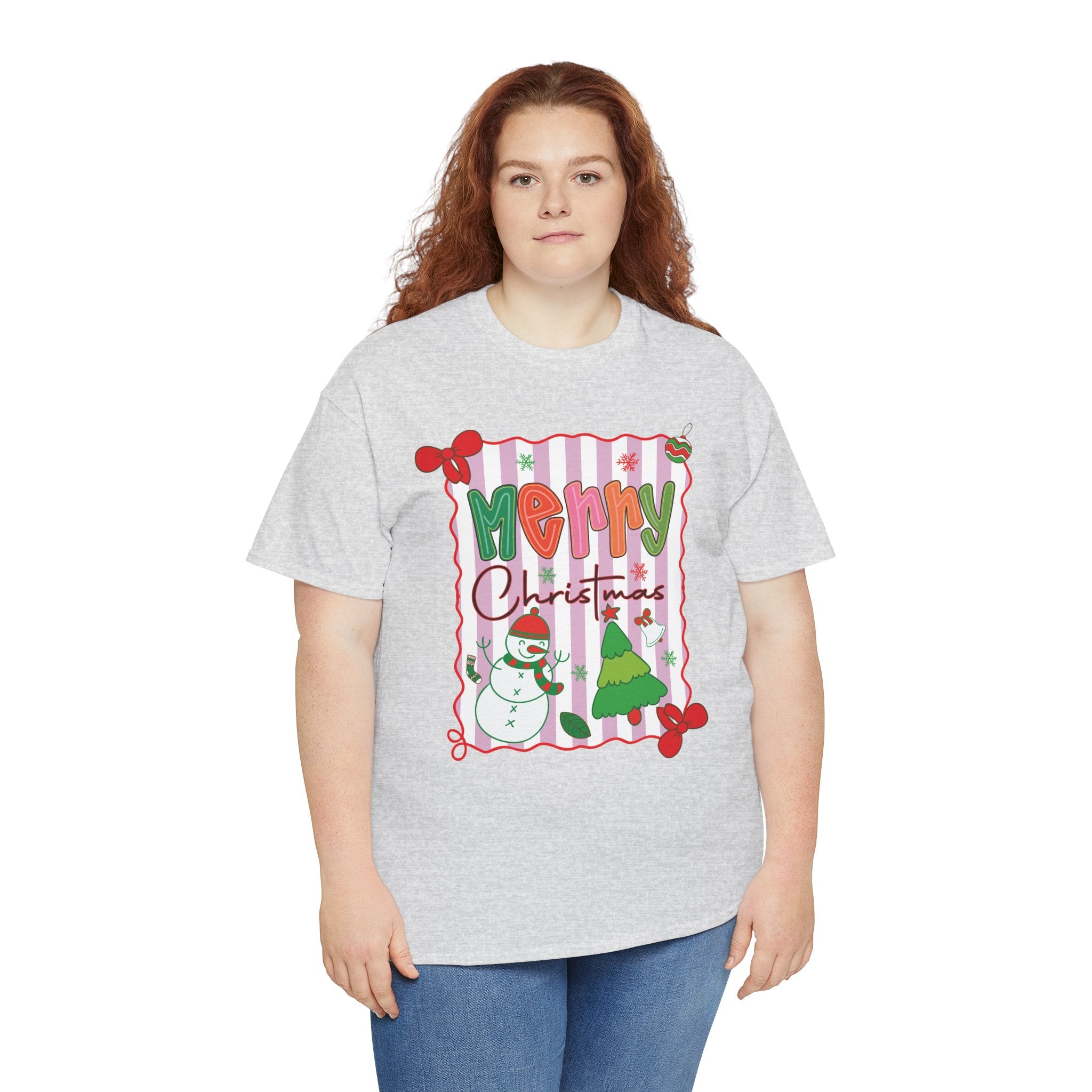 Christmas Snowman Unisex Cotton Tee