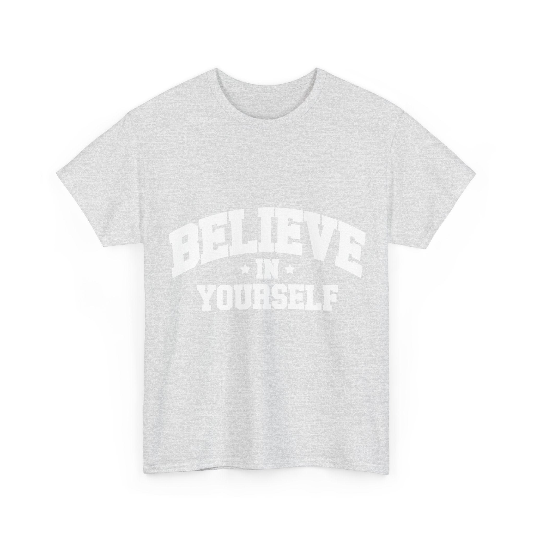 Believe in Yourself Varsity Unisex Cotton Tee