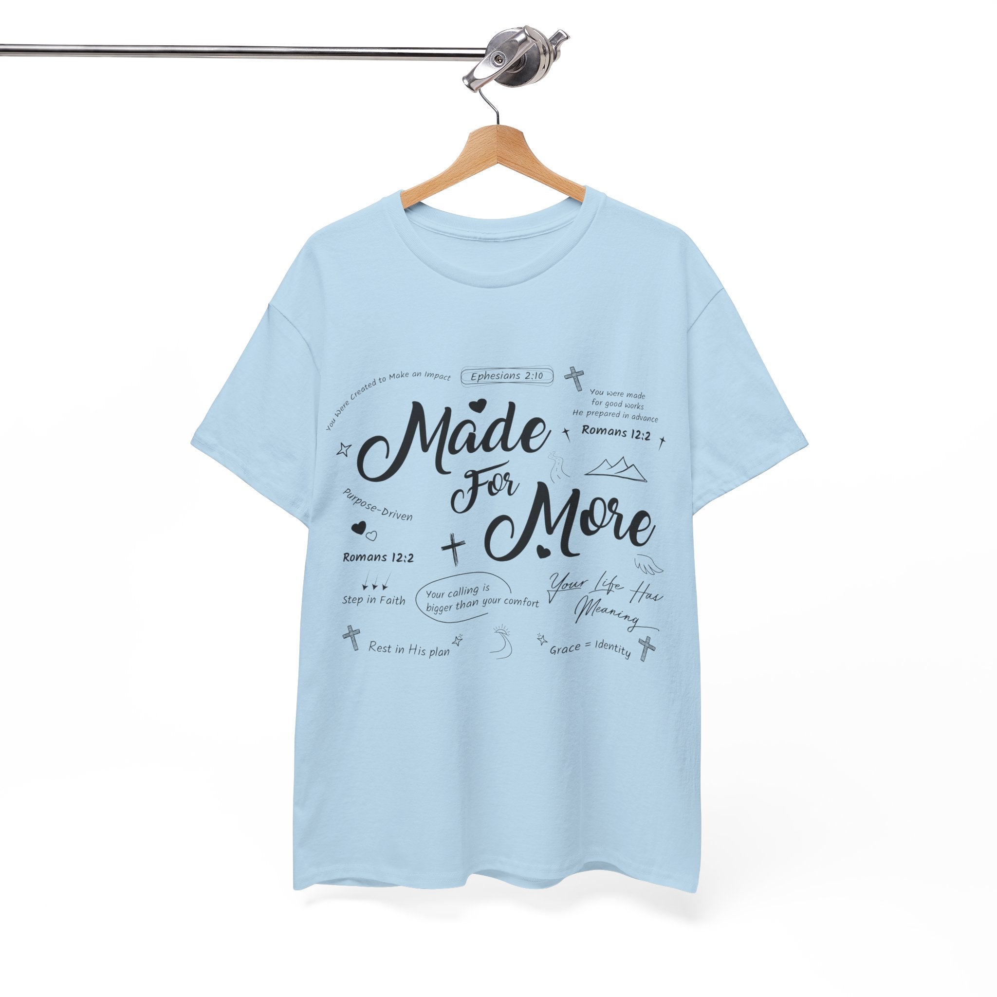 Made For More Faith T-Shirt — Inspirational Bible Verse Unisex Cotton Tee