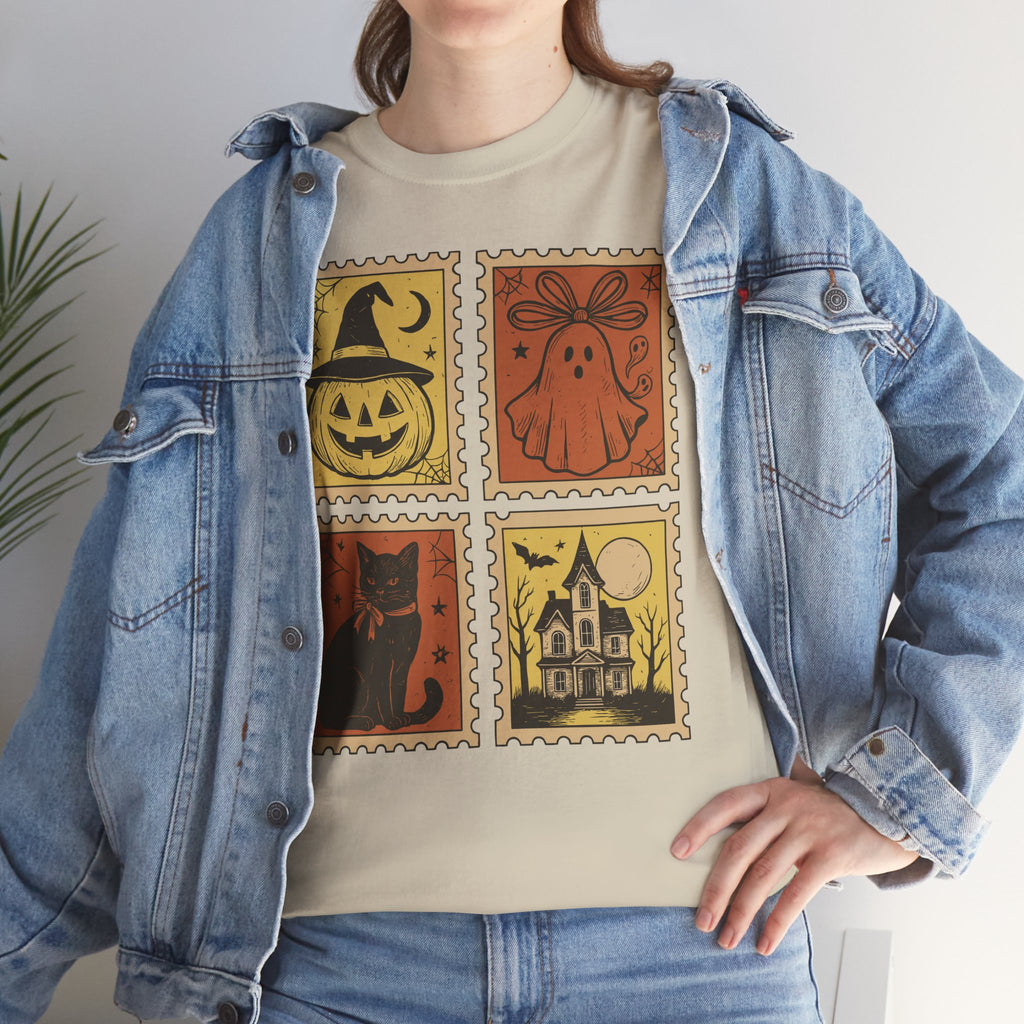 Halloween Stamp Collection Unisex Cotton Tee