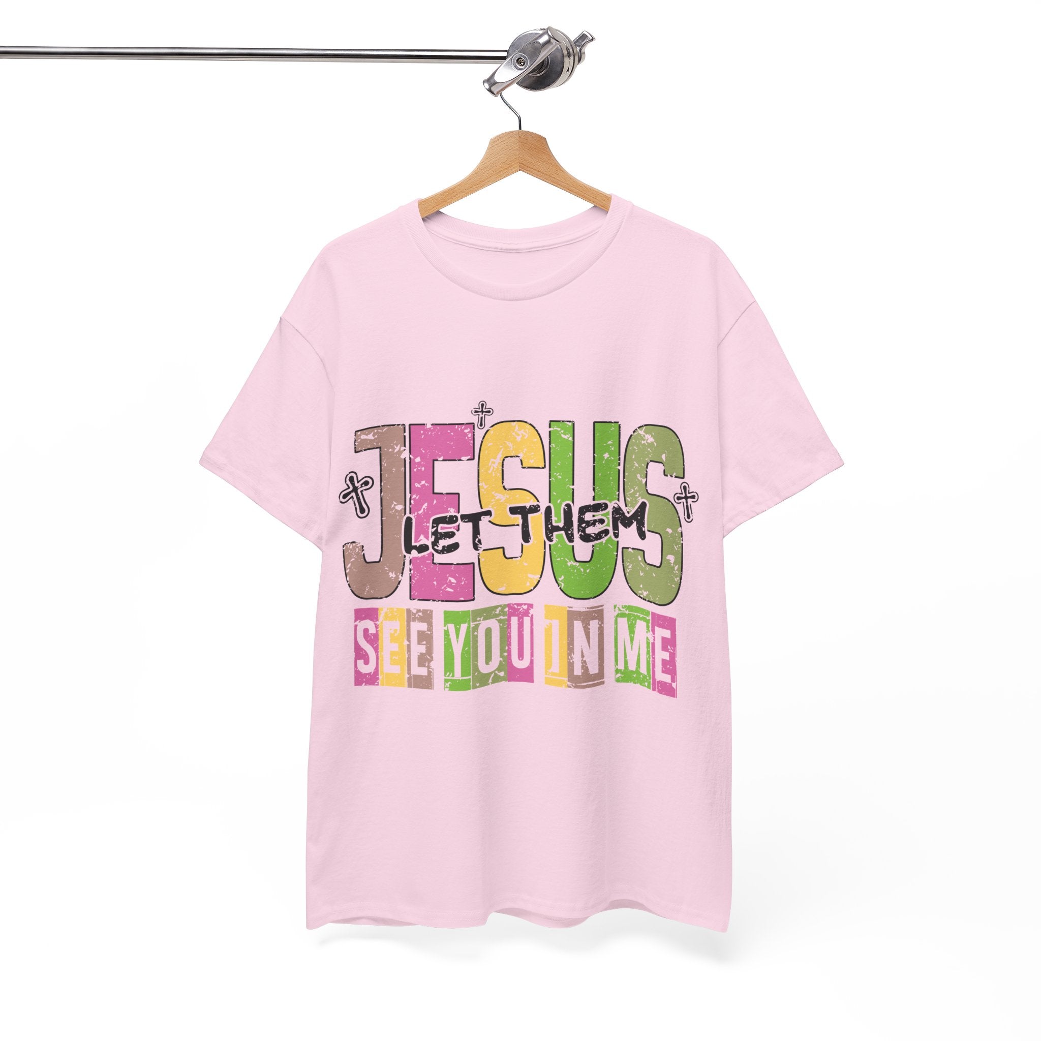 Jesus ‘See You In Me’ Distressed Pastel Unisex Cotton T-Shirt