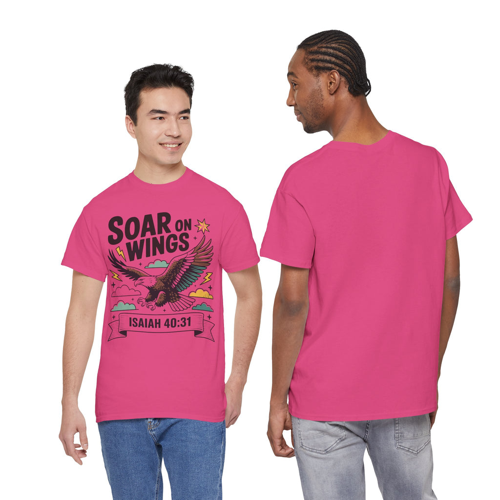 Isaiah 40:31 "Soar on Wings" Eagle Unisex Cotton T-Shirt