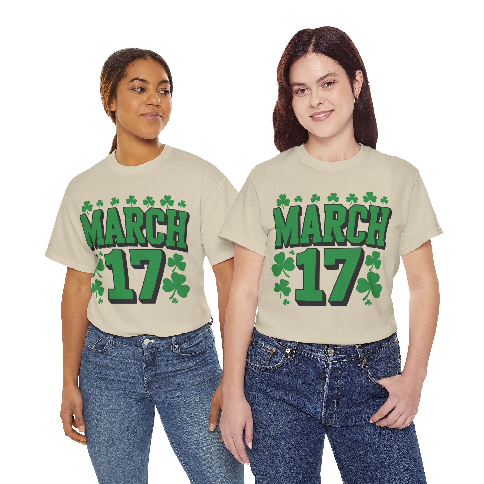 St. Patrick’s Day March 17 Shamrock Unisex Cotton T‑Shirt