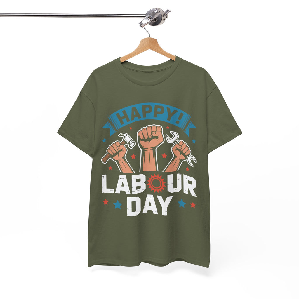 Happy US Labour Day Unisex Heavy Cotton T-Shirt