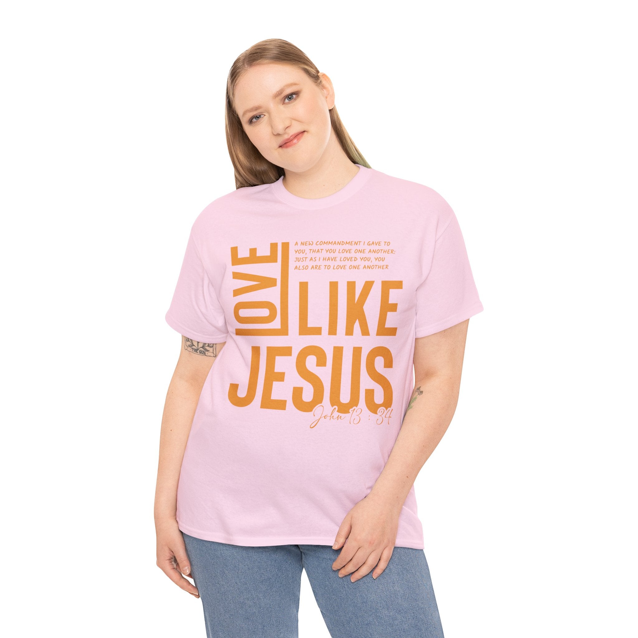 Love Like Jesus T-Shirt — John 13:34 Christian Unisex Cotton Tee