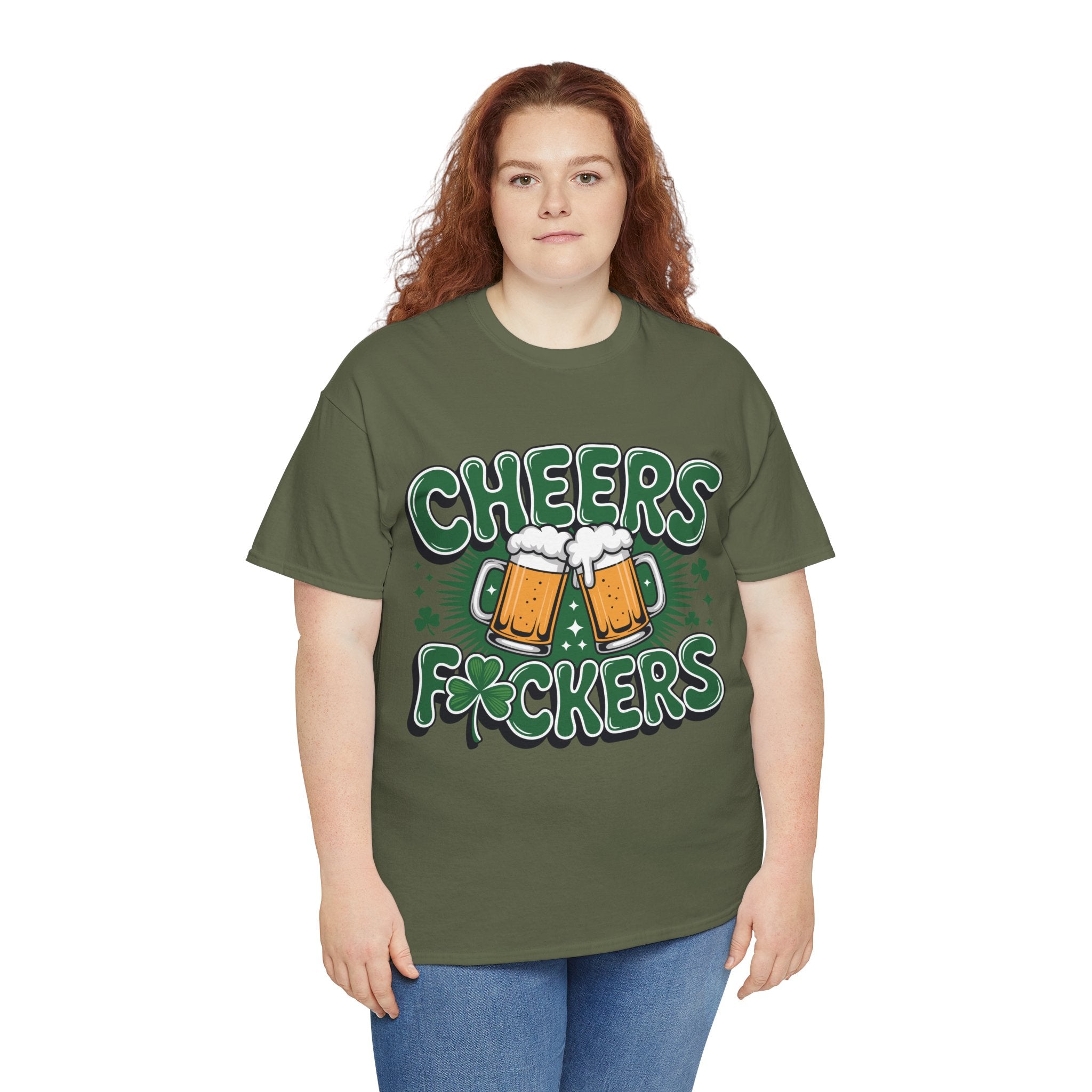 Cheers Fockers Beer Clinking Mugs Unisex Cotton T-Shirt