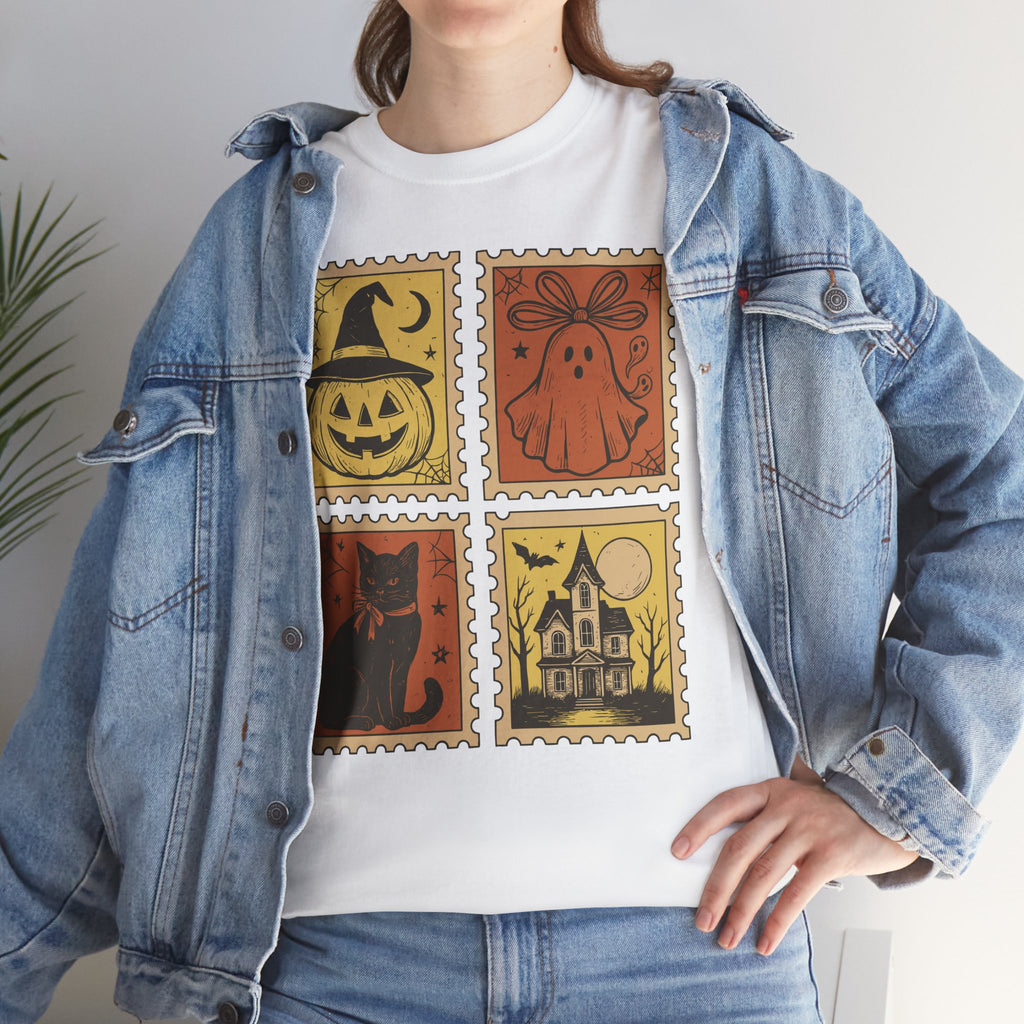 Halloween Stamp Collection Unisex Cotton Tee