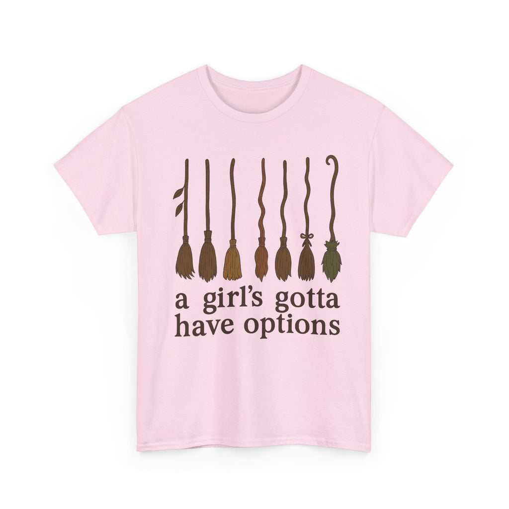 Witch Brooms Options Unisex Cotton Tee