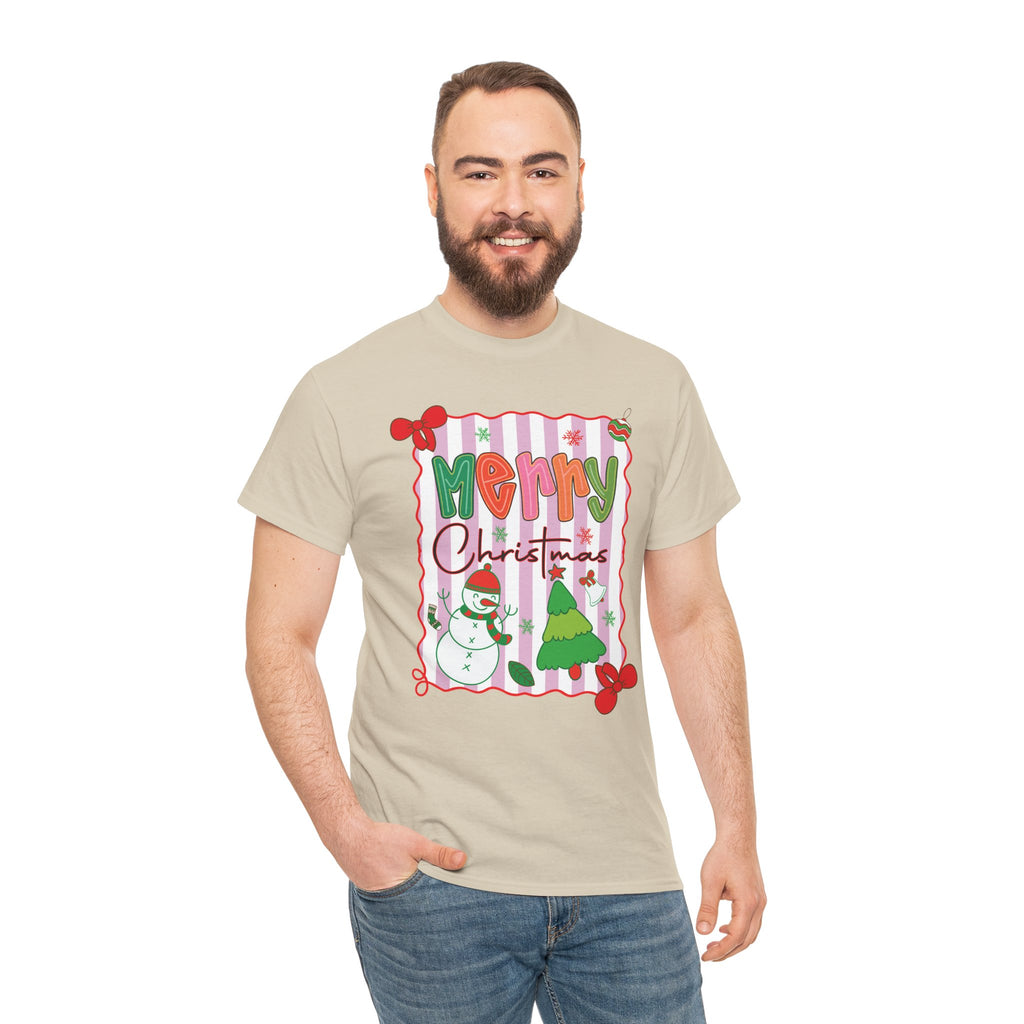Christmas Snowman Unisex Cotton Tee
