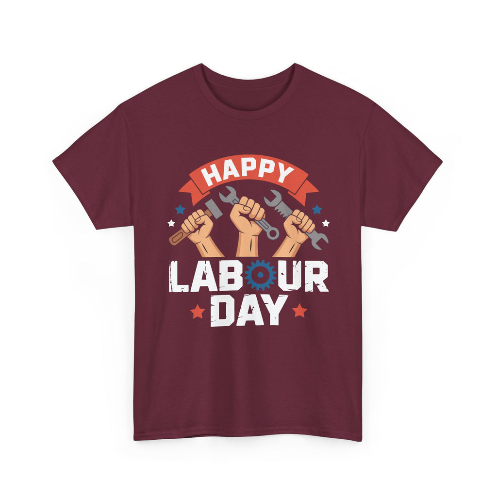 Happy US Labour Day Unisex Heavy Cotton T-Shirt