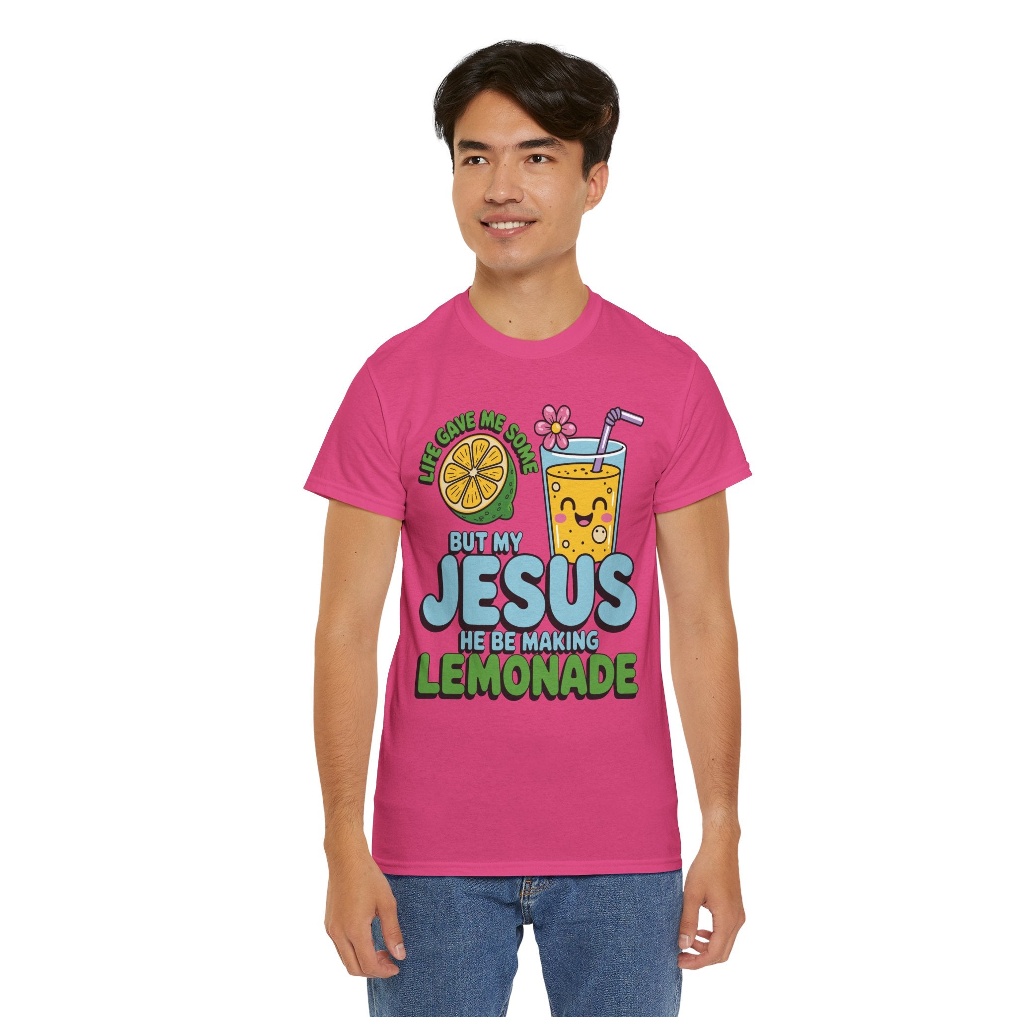 Christian Lemonade T‑Shirt — "Life Gave Me Some Lemons, My Jesus Makes Lemonade"Unisex Cotton Tee