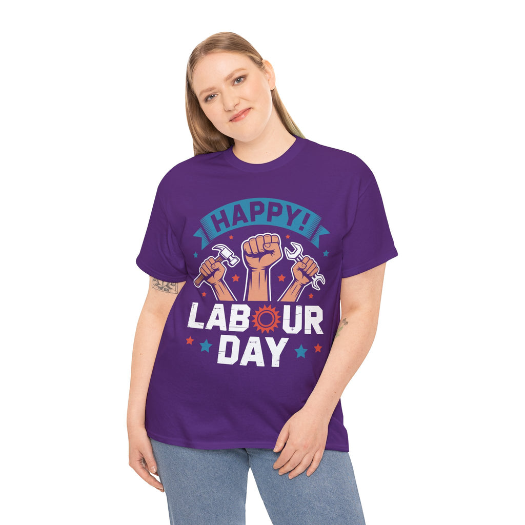 Happy US Labour Day Unisex Heavy Cotton T-Shirt