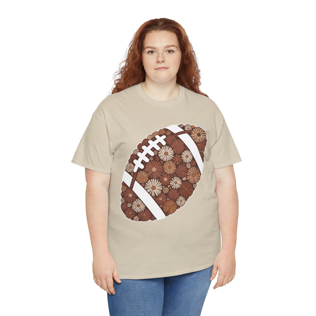 Game Day Touch Down Football Tee — Helmets, Flags & Cheer Icons Unisex Cotton Tee
